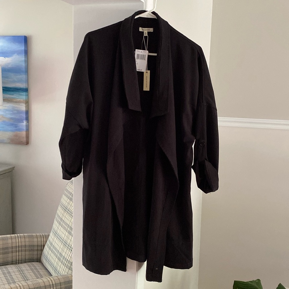 Max Studio Woman’s Lightweight Coat, black size XL